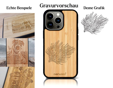 INDIVIDUELL iPhone 13 Pro Max Bambus-Kunststoff